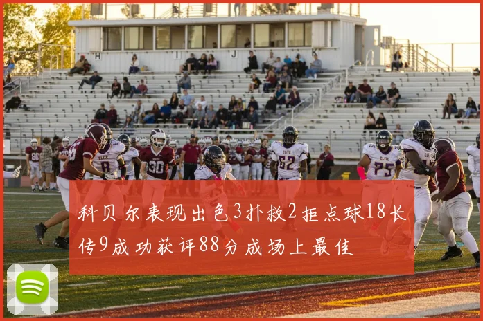 科贝尔表现出色3扑救2拒点球18长传9成功获评88分成场上最佳