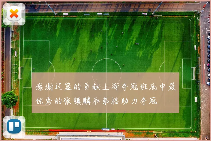 感谢辽篮的贡献上海夺冠班底中最优秀的张镇麟和弗格助力夺冠